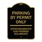 Signmission Parking by Permit Estacionamiento Con Permiso Solamente Heavy-Gauge Alum, 18" x 24", BG-1824-23454 A-DES-BG-1824-23454 - alternate 1